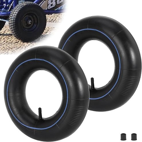 13 x 4.00-6'' Tube 4.10/3.50-6 Heavy Duty Replacement Inner Tube with TR-13 Straight Valve Stem (2-Pack) for Wheelbarrow Lawn Mower Hand Trucks, Gorilla Cart Wagons Snow Blowers