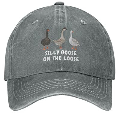 Lustige Gans Hut Silly Goose On The Loose Hut Männer Baseball Hüte Lustige Kappe