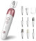 Vexloria Electric Nail File, Professional Nail Drill, Electric Manicure Pedicure Set with 8 Drill Bits, 5 Modes Adjustable Nail Drill, Electric Nail File Set for Gel/Acrylic Nails (White)