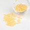 Handicraft Emporium | Glass Ceylon Seed Beads | Round | Approx 50g | Champagne Yellow | 4mm