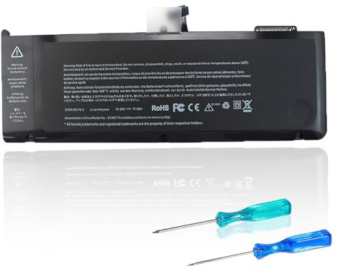 FlyZythrol A1382 battery compatible with Macbook Pro 15 inch A1286(only for Early 2011, Late 2011, Mid 2012) MC721LL/A MC723LL/A 661-5844 020-7134-A MC721 MC723 MD103 10.95V