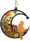 Katze Buntglas-Fensterbehang Sonnenfänger, Katzen-Wohndekoration Sonnenfänger, Buntglas Für Fenster Für Katzenliebhaber, Katzen Sonnenfänger Gartenbehang, Heimwanddekoration Für Wohnzimmer