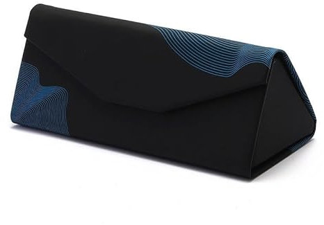 Annlpoy 2 pcs Étui à Lunettes Pliable et Rigide - Protection Triangulaire avec Fermeture Magnétique, Conception Légère et Élégante, pour Lunettes de Soleil, de Vue et Sportives, Unisexe