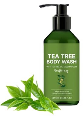 Feuchtigkeitsspendendes Tea Tree Body Wash, Tea Tree Shower Gel, Refreshing Body Wash with Tea Tree Oil & Wormwood, Tiefenreinigendes Duschgel für Männer Frauen (1, 1pc)