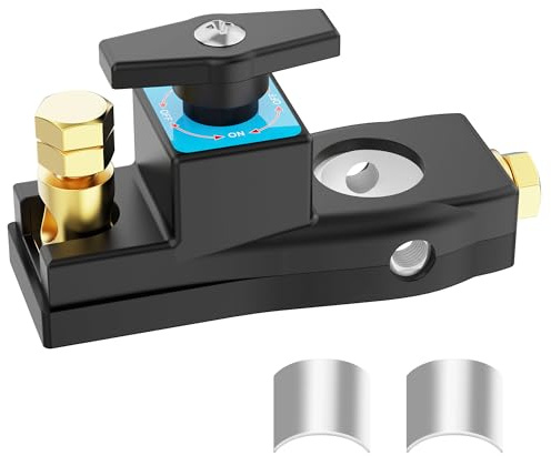 WOLFWILL Batterie Trennschalter 12V-24V, Batteriehauptschalter,Universeller Batterieschalter für Auto LKW Wohnmobil Boot ATV Motorrad