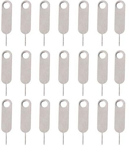 CTIRCHIU 100Pcs Premium Steel Mobile Phone Sim Eject Pin Tool Set Lightweight Portable Easy to Use for All Smartphones Ring Compatible Sim Tray Ejector