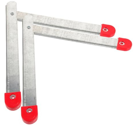 WOONEKY 2 ensembles Charnières pour Échelle Pliante Tiges de Fixation Robustes Charnières Pliantes Haute Résistance pour Escabeau et Escalier Escamotable Accessoires pour Échelle de