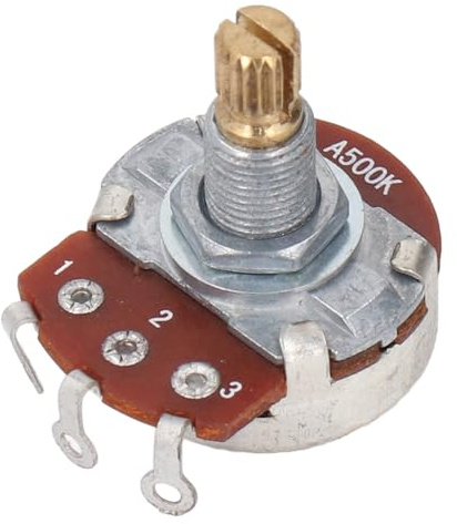 Jeffergarden Sound Volume Taper Pot Guitar Bass Replacement Parts Guitar Sound Volume Taper Pot Mini Potentiometer 500K