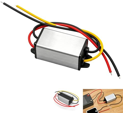 Convertitore DC DC Aabbassatore, convertitore di tensione 24V a 12V 5A, regolatore riduttore di tensione DC ingresso 15V-40V, modulo impermeabile IP68 in alluminio veicolo, sicurezza