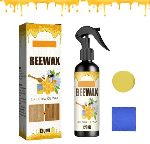 Bienenwachs Möbelpolitur Holz möbelpolitur Natürliche Holzwachs Farblos für Möbelpflege & Holzschutz Möbelwachs & Holzlasur Premium Holzpolitur Holzbeize für Holzarten und Farben (A)