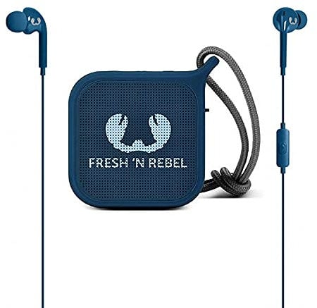Fresh ‘n Rebel Pack - Auricolari Vibe + altoparlante Pebble, colore: Blu