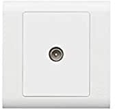 MK Essentials 1G Single Outlet Male Non-Isolated TV Socket
