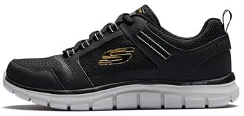 Skechers Track Knockhill Herren-Sneakers, Mehrfarbig - Nero Oro - Größe: 41.5 EU