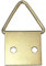 AERZETIX - Set di 20 ganci/appendiabiti per quadri/oggetti appesi 11.5x13mm foto - fissaggio cornice foto - gancio triangolare - in acciaio ottone - C48259