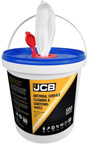 JCB - 500 Multi Surface Cleaning Wipes - Wet Wipes - Home and Garden Use