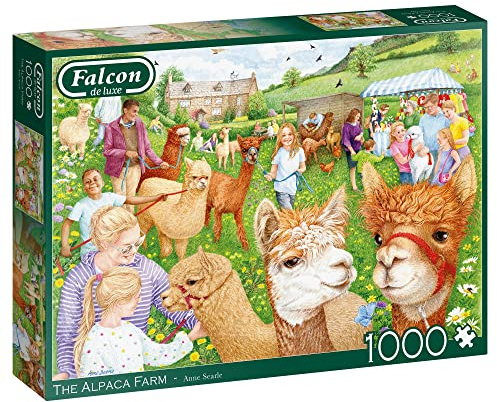 Falcon Jumbo Spiele Falcon The Alpaca Farm 1000 Teile - Puzzle für Erwachsene