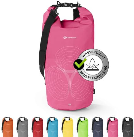 #DoYourSports Dry Bag Tasche 10L pink | Wasserdichter Rucksack | Wasserfester Beutel & Packsack | Drybag ideal für Boot, Kajak, Angeln und Camping
