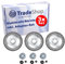 3X Trade-Shop 15cm 6 inch Stahlbürsten-Kopf/Unkrautbürsten-Kopf/Rundbürste passend für viele Freischneider, Motorsensen, Rasentrimmer (Gartenarbeit)