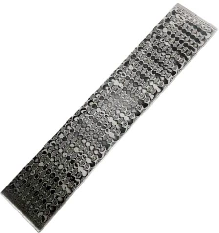 Aibote VG10 Handgefertigtes Regentropfen-Muster Damaszener Edelstahl Bar Blank Klinge Messerknüppel für Messerherstellung Feststehende Klinge Draußen-Messer (220x30x3mm)