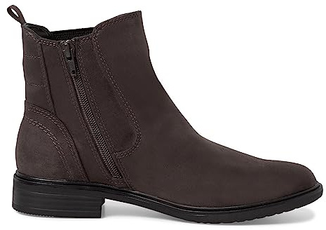 Jana Damen Chelsea Boots Elegant Flach Weite H Mehrweite, Grau (Asphalt), 36 EU