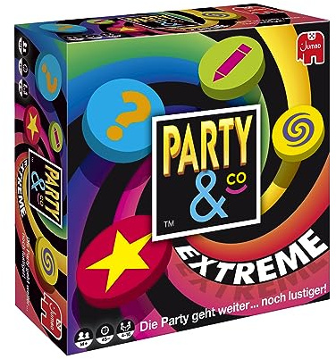 Jumbo - Party & Co. Extreme 4.0 Multi-Trial-Brettspiel, von 3 bis 20 Spielern, ab 14 Jahren, Spiel auf Deutsch