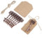 LetCart 12pcs Antico Vintage Chiave retrò Scheletro Chiave a Forma di Cuore Apribottiglie Portachiavi in ​​Lega Portachiavi in ​​Rame Bomboniera con Etichette (Bronzo Rosso)