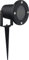 Damastoreitalia Faretto da Esterno con Picchetto Orientabile GU10 – Spot LED da Giardino IP65 in Alluminio – Proiettore per Piante, Alberi, Aiuole – 220V (Nero - GU10)