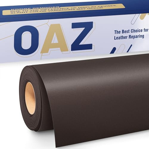 OAZ Leder Reparatur Patch, 40x80cm Lederflicken Selbstklebend Leder Reparatur Patch, für Möbel, Sofas, Autositze, Handtaschen, Jacken, Leder Renovierung, Schwarzer kaffee