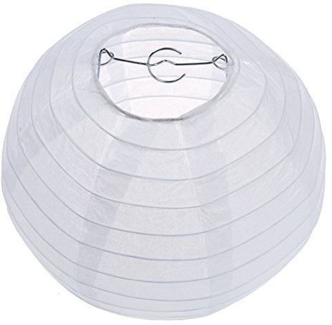 Voragrl Lampadaire en papier blanc chinois/japonais 8 diamètre