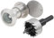 HOJLKLD Türspion, Türspion, massives Messing, 220-Grad-Guckloch mit 3,8 cm Bohrer für 3,8 cm bis 5,4 cm Türen, Türspion mit Sichtschutzabdeckung (satiniertes Nickel)