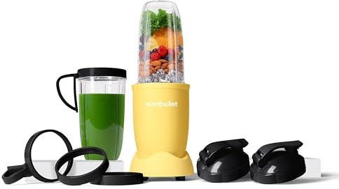 Nutribullet NB9-1301ALW Pro 13 Pcs Matte All Yellow, 900W Licuadora de alimentos
