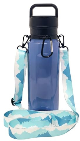 One MissionX Bottle Sling for YETI Yonder 50oz 34oz 25oz 20oz Water Bottles, Adjustable Shoulder Strap Carrier, Durable Accessories for Walking, Hiking & More (Summit)