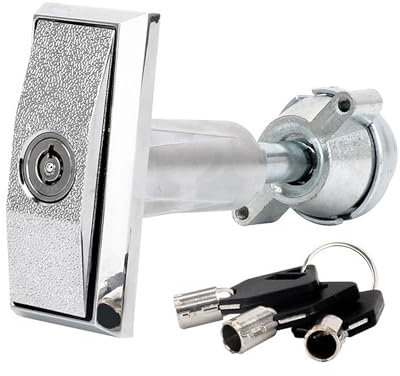 Vleant Universal-Automatenschloss mit 3 Schlüsseln, für Verkaufsautomaten, lange und kurze Modelle, vielseitige Ersatz-Sicherheitslösung, lang