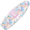 KINGRACK Ironing Board Cover with Extra Thick 7mm Padding, 100% Cotton Covers Easy-Fit for Protecting Ironing Board Size Up to 134 x 45cm Blue Leaves