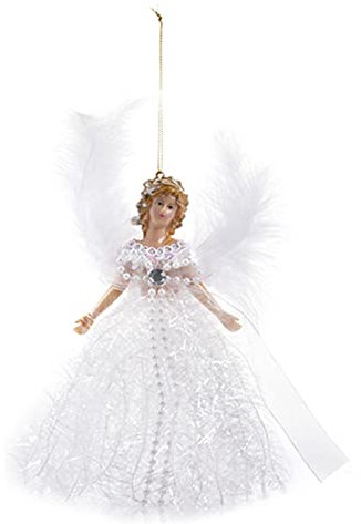 itrimaka Weihnachtsbaumspitze, Engelsbaumspitze, Weihnachtsengel-Baumspitze, hängende Engelsspitze, Weihnachtsbaumschmuck, Engel-Weihnachtsbaumspitze