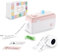 vretti Etikettendrucker, tragbarer Selbstklebendes Etikettiergerät, Bluetooth beschriftungsgerät Labeldrucker für Zuhause, Schule und Büro, Mini Label Printer mit Android und iOS (3 Papierrollen)