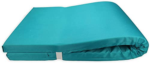 Acomoda Textil - Colchón Tumbona Impermeable. Cojín 180x60x6 cm, Desenfundable, Cómodo y Elegante. Ideal para Jardín, Playa, Piscina, Balcón y Terraza. (Azul, 2)