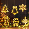 DAZZTIME Weihnachten Dekorative Fenster Licht - 6 Stück LED Saugnapf Lichter, Fensterlicht, Weihnachtsdeko, Beleuchtung, Fensterdeko