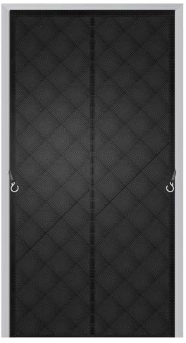 Tenda Magnetica Termica per Porta Inverno 110x220cm,Isolante Termico e Impermeabile,Protezione dal Freddo e Calore,Zanzariera Magnetica per Risparmio Energetico,Adatta a Casa e Ufficio,Nero