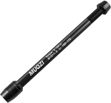 MUQZI Fahrrad Rollentrainer Steckachse, M12 x 1,5 Steckachse Adapter für Hinterradaufsatz Trainer Indoor 160-172mm