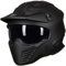 ILM Helm Motorrad Integralhelm Motocross Herren Damen Vintage Retro mit Visier ECE Model 726X,Schwarz Matt,XL