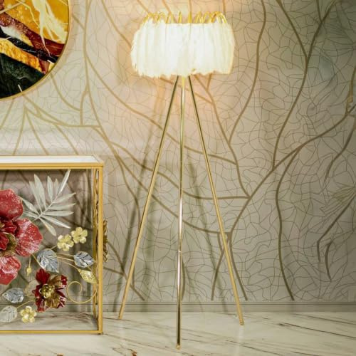 Dmora Stehlampe Blufi Weiß Schirm Fassung e27