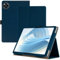 Haofun Funda Compatible con DOOGEE U11/U11 Pro/TECLAST P50/P50S, Cover PU Protector con Soporte Multiángulo, Ultra Delgada Anti-Caída Case con Correa para la Muñeca, Azul