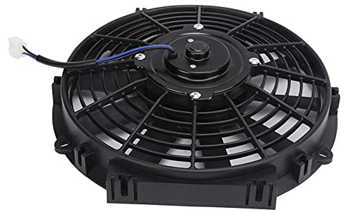 Radiateur de Ventilateur de Refroidissement électrique 10 Pouces Slim 24V 80W 2100rpm 10 Lames Droites Universelles pour la Voiture