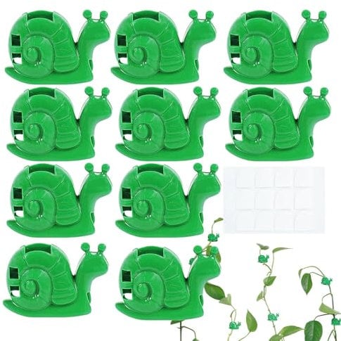 FmtwPhn Pflanzenunterstützungsklammern, Gartenclips für Kletterpflanzen - Schneckenförmige Pflanzenstammclips - Propagation Buddy Vines Halter für Tomaten Gurken Rosen Sträucher