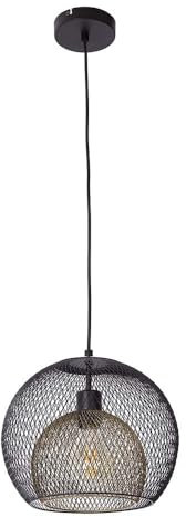 Nowa Hängeleuchte Esszimmerlampe Pendelleuchte schwarz Gitter E27 Kugelleuchte Küche