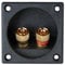Avejjbaey Heavy Duty Subwoofer Terminals Box 4mm Base Plate Reduces Resonances For Clear Sound Output