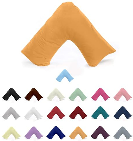 EGYPTO Orthopaedic V Shaped Pillow Nursing Pregnancy Back Support Cases (Peach)