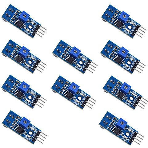 ZkeeShop 10 Pcs TCRT5000 Infrared Reflective Photoelectric Switch IR Barrier Line Track sensor