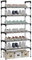 AcornFort® S-504 6 Ebenen Stöckiges Silber Verstellbare Schuhablagen Schuhaufbewahrung Hohes Schuhregal Organizer Regal Halteständer für 18 Paar Schuhe, 56 x 30 x 110 cm,Extra Robuste Bauweise